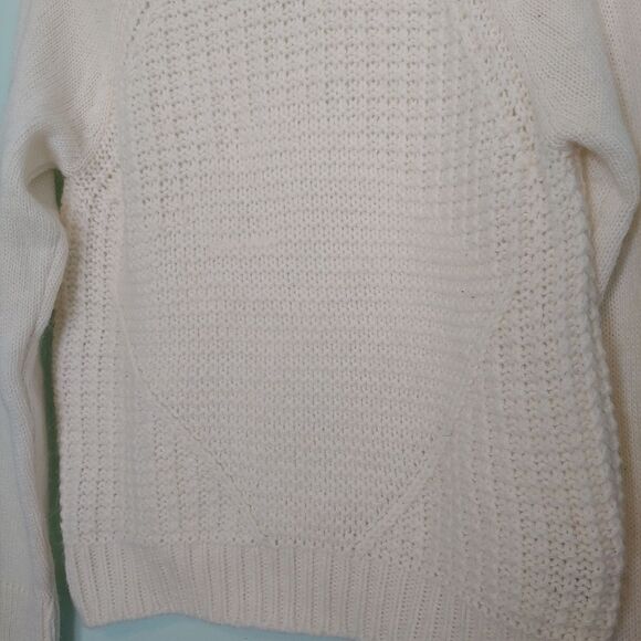 Silvia Novelli Cream Chunky Knit Alpaca Wool Blend Sweater Size Small - Picture 3 of 5